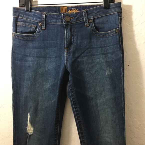 Sammie Distressed Straight Leg Jeans Size 6 - Picture 6 of 16